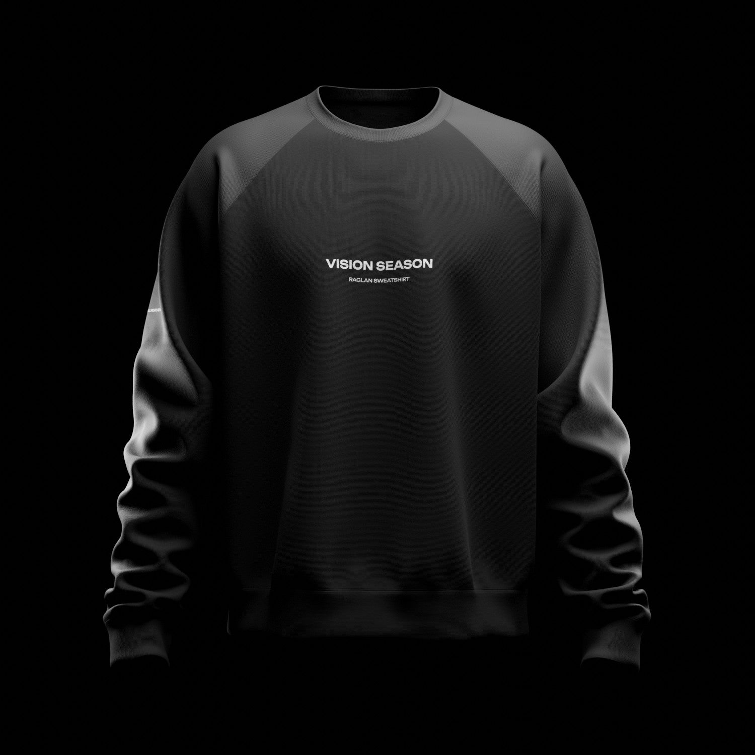 3D Raglan Sweatshirt Mockup