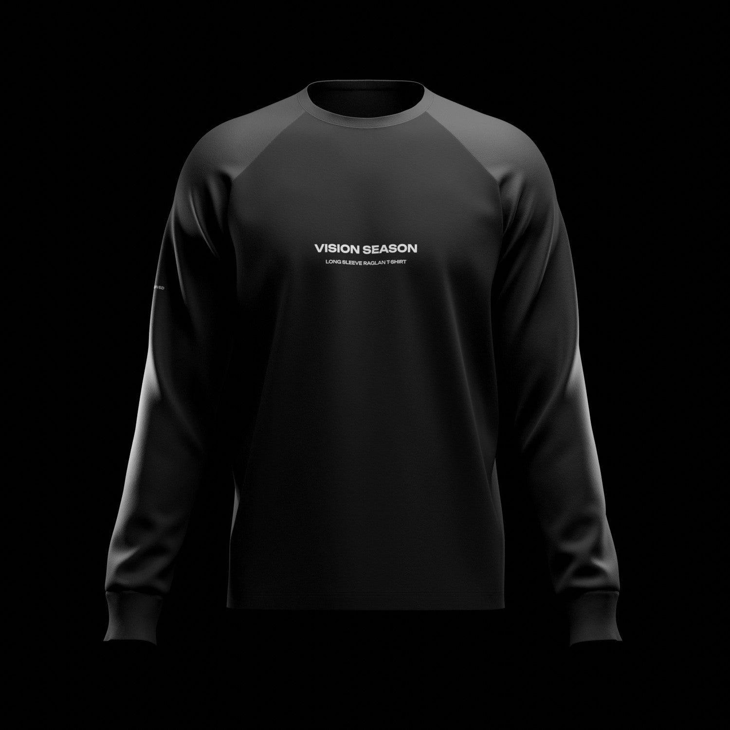 3D Long Sleeve Raglan T-Shirt Mockup