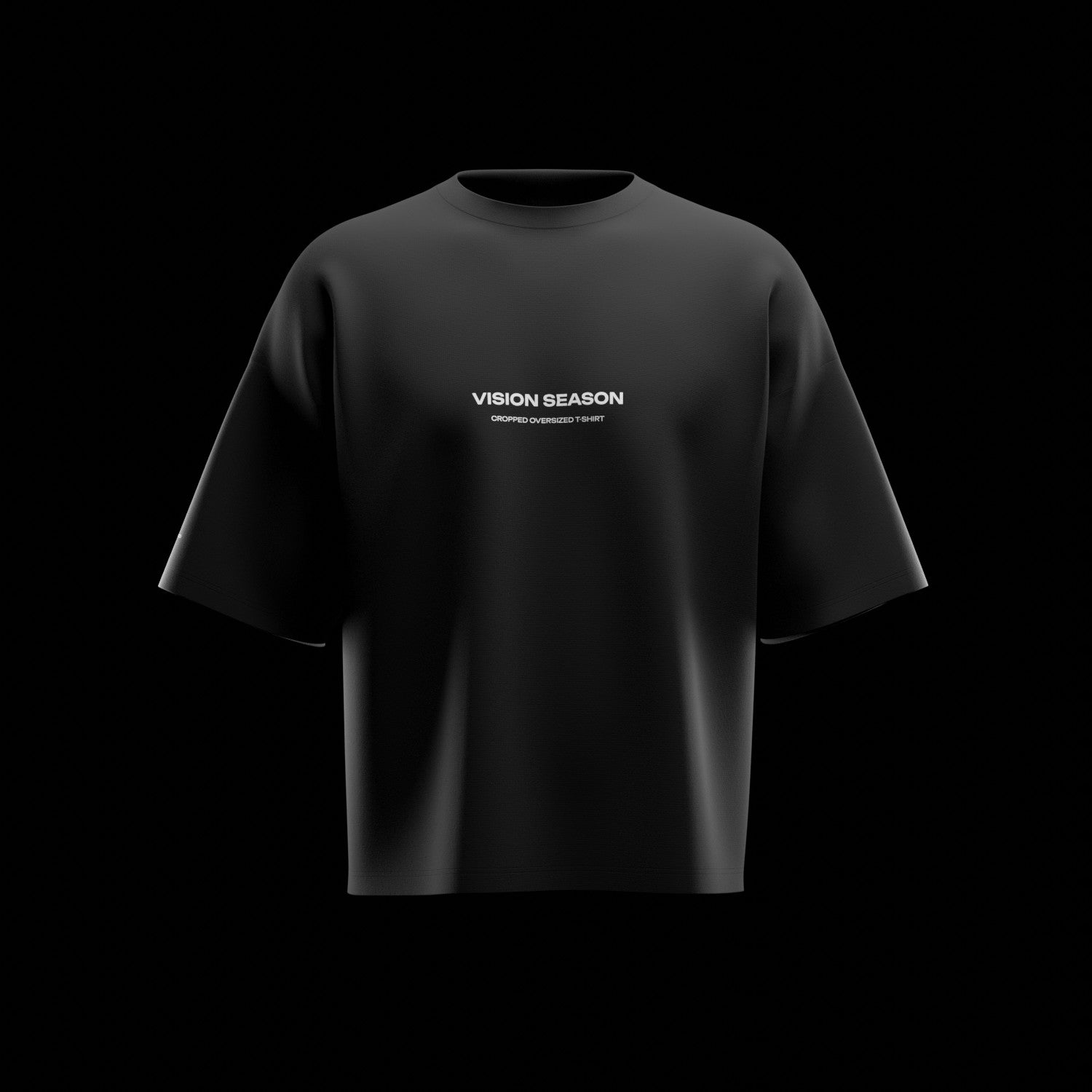 3D Cropped Oversized T-Shirt Mockup