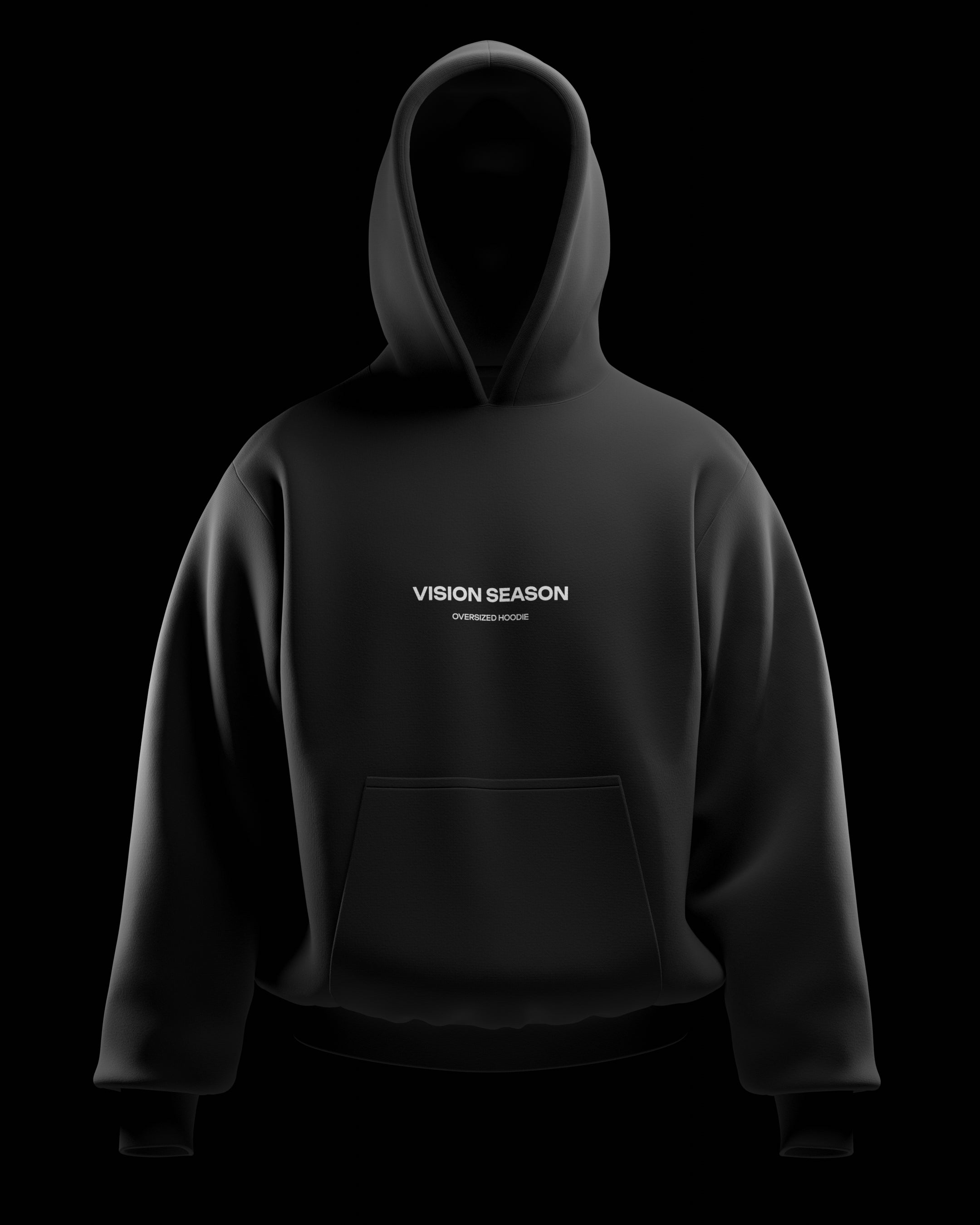 3D Oversized Boxy Hoodie Mockup