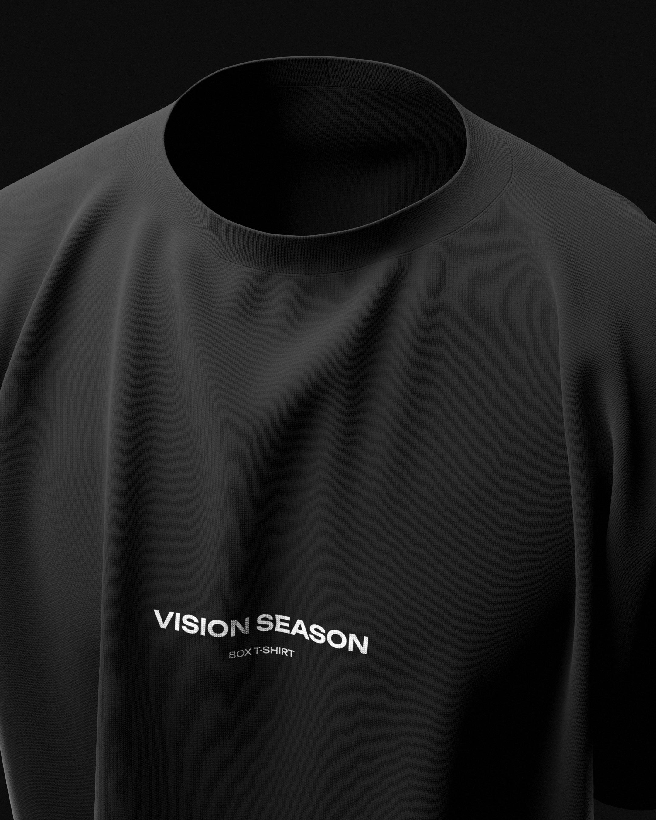 3D Heavy Boxy T-Shirt Mockup