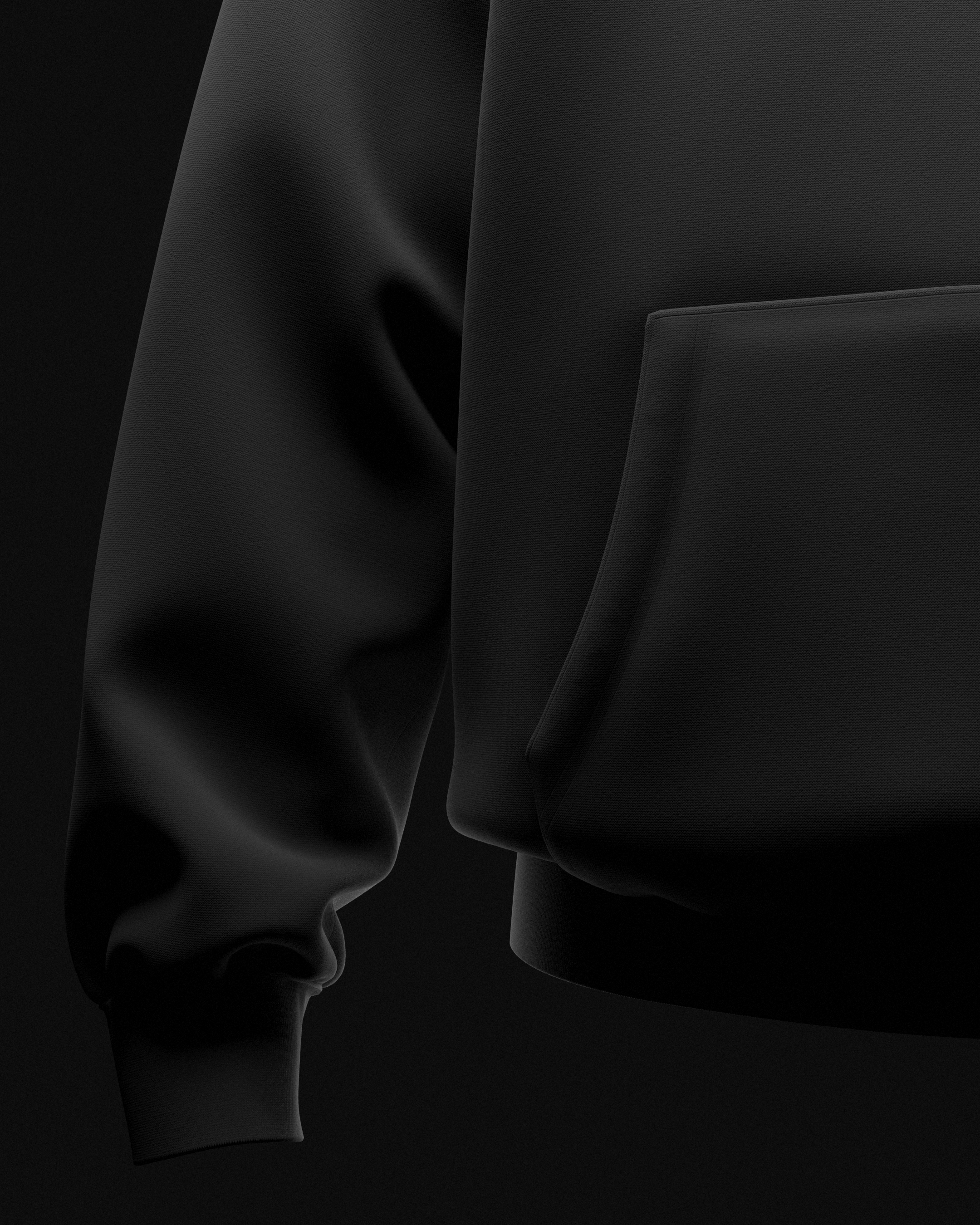 3D Oversized Hoodie Mockup