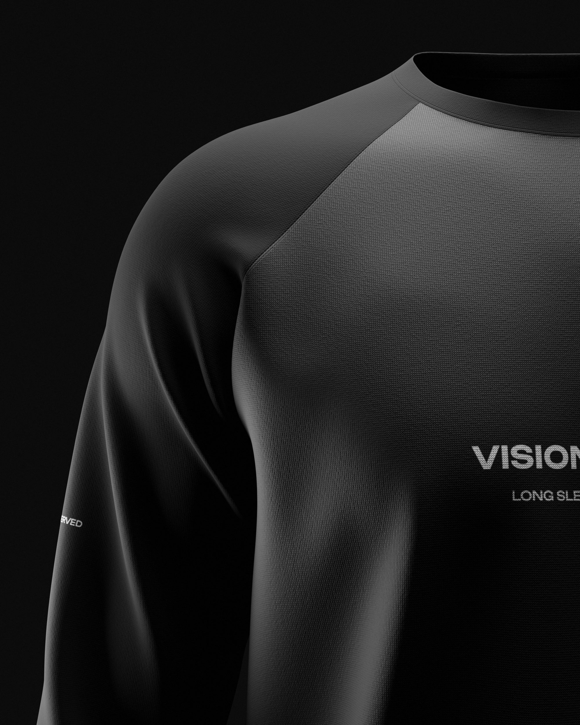 3D Long Sleeve Raglan T-Shirt Mockup