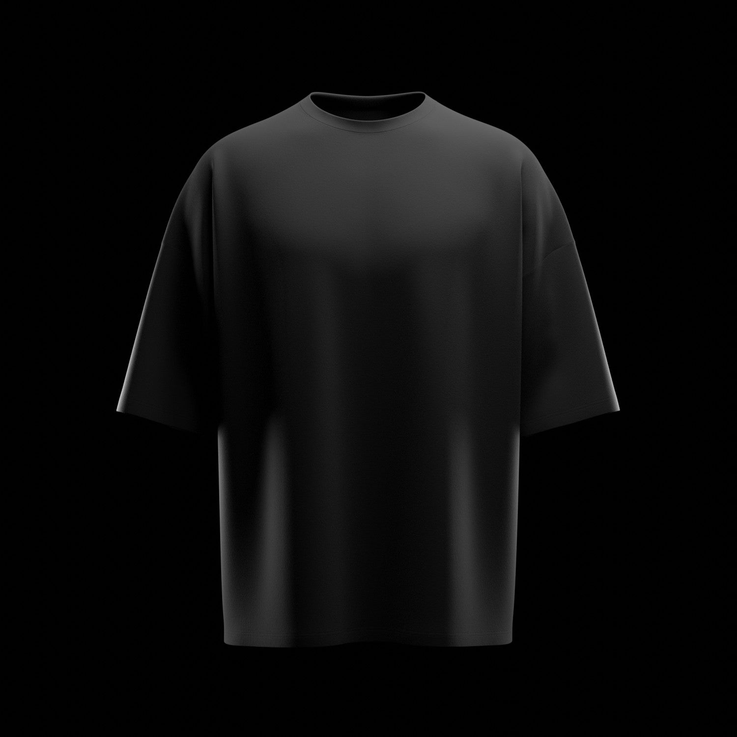 3D Oversized Boxy T-Shirt Mockup