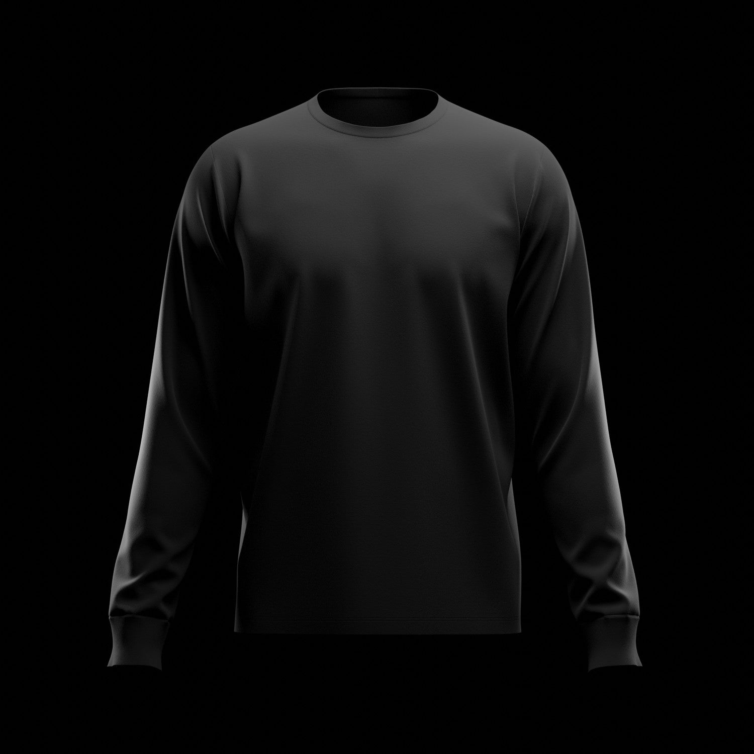 3D Long Sleeve T-Shirt Mockup