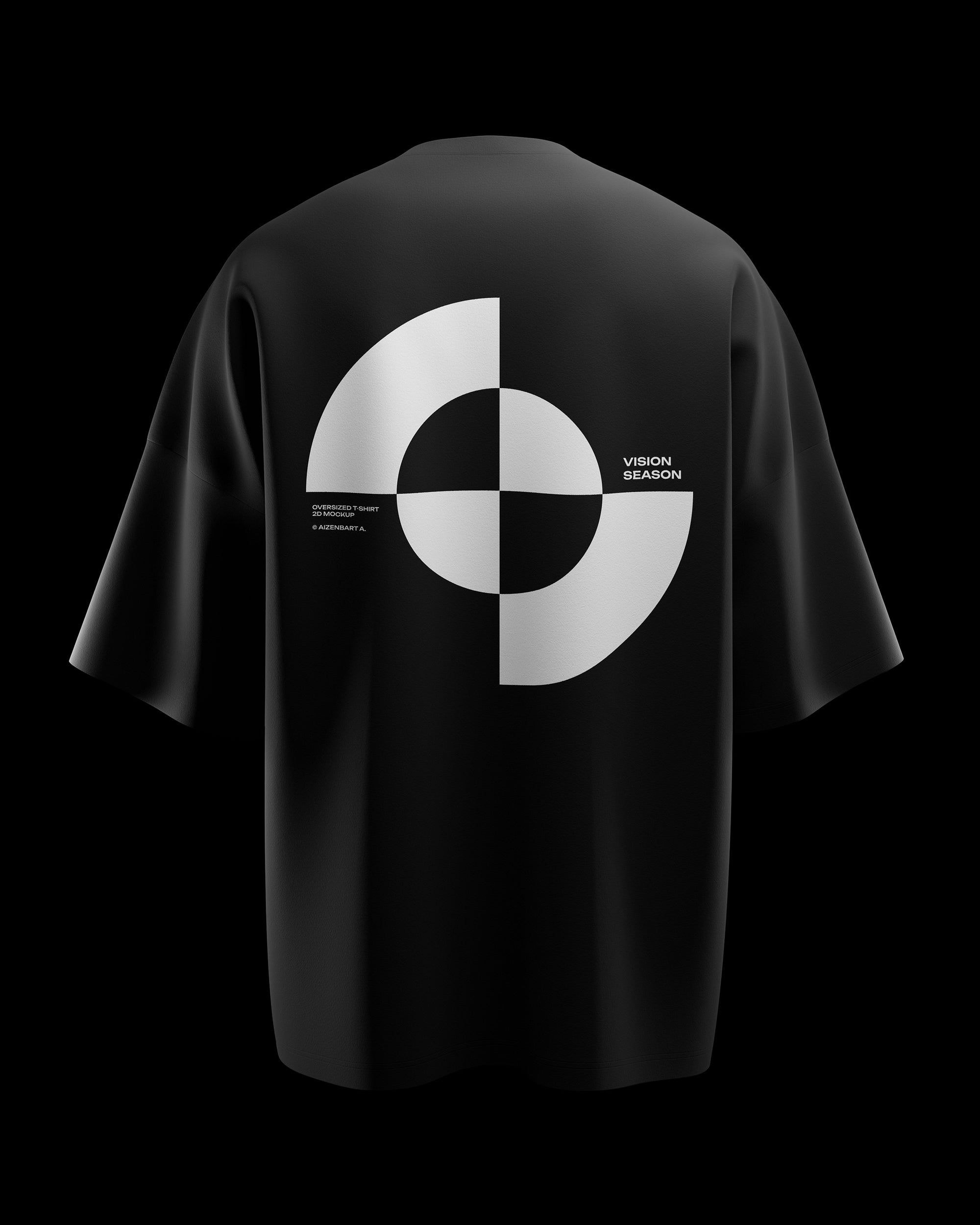 2D Oversized T-Shirt Mockup