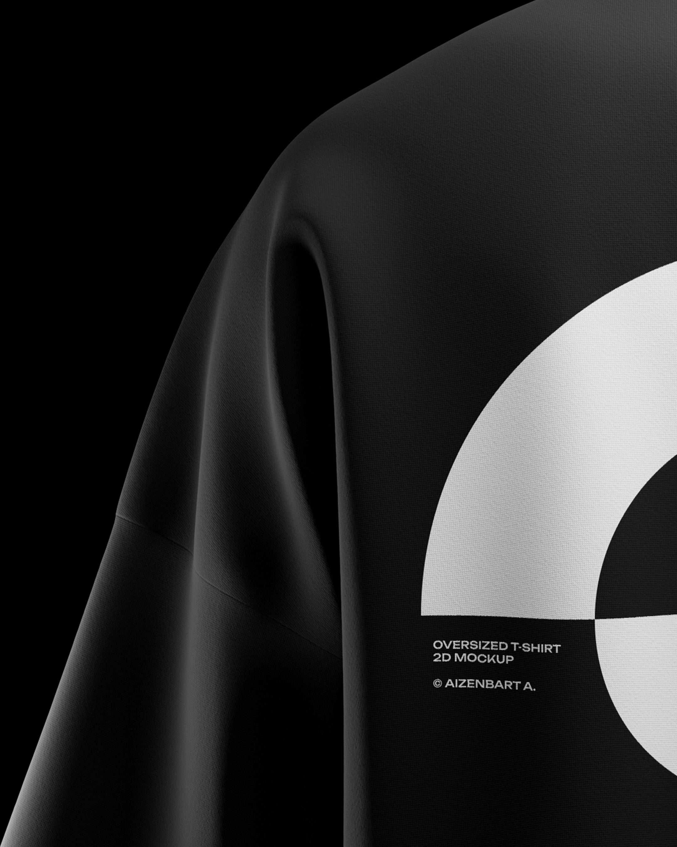 2D Oversized T-Shirt Mockup