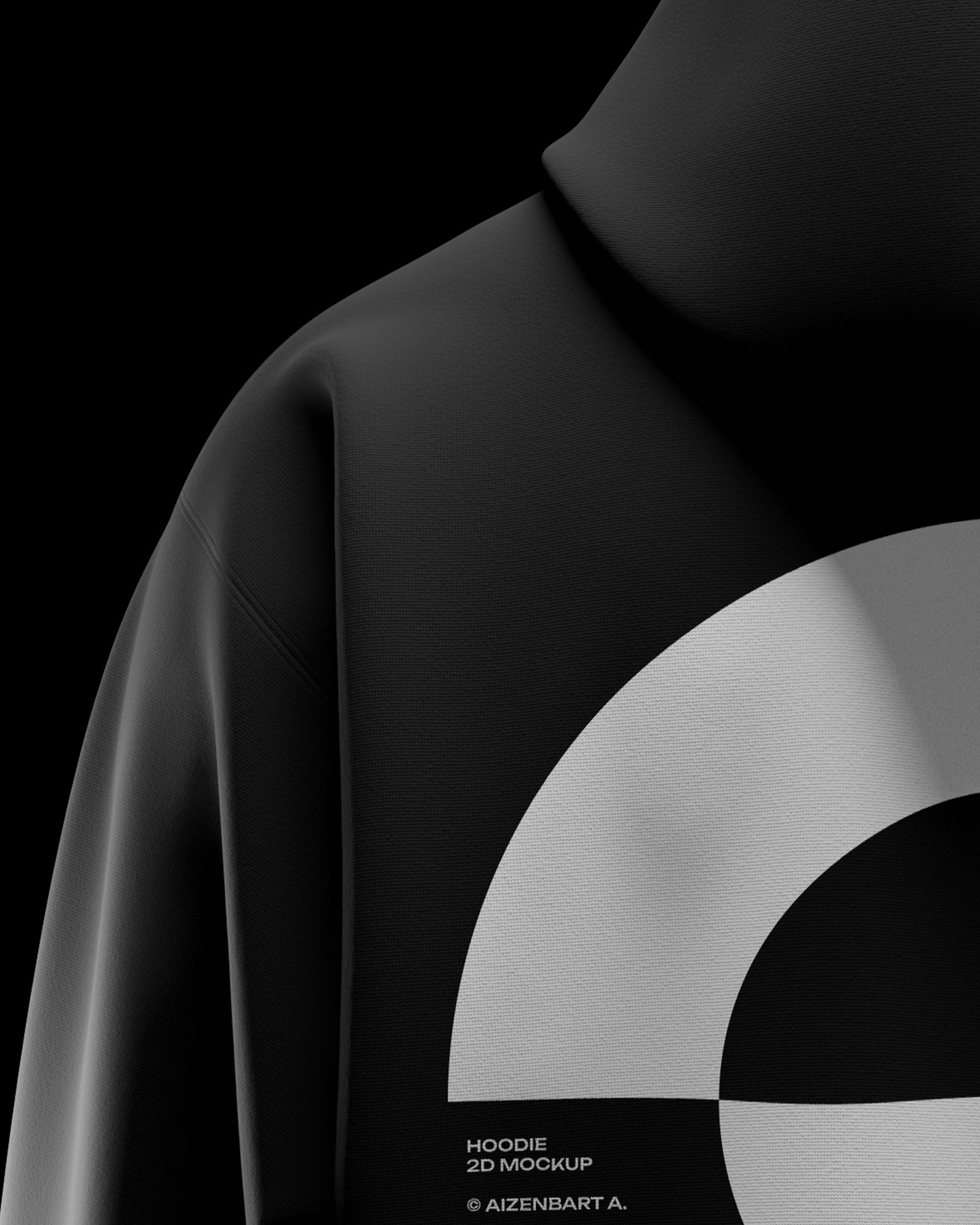2D Hoodie Mockup – Premium Blender Clothing Template – Render Blanks