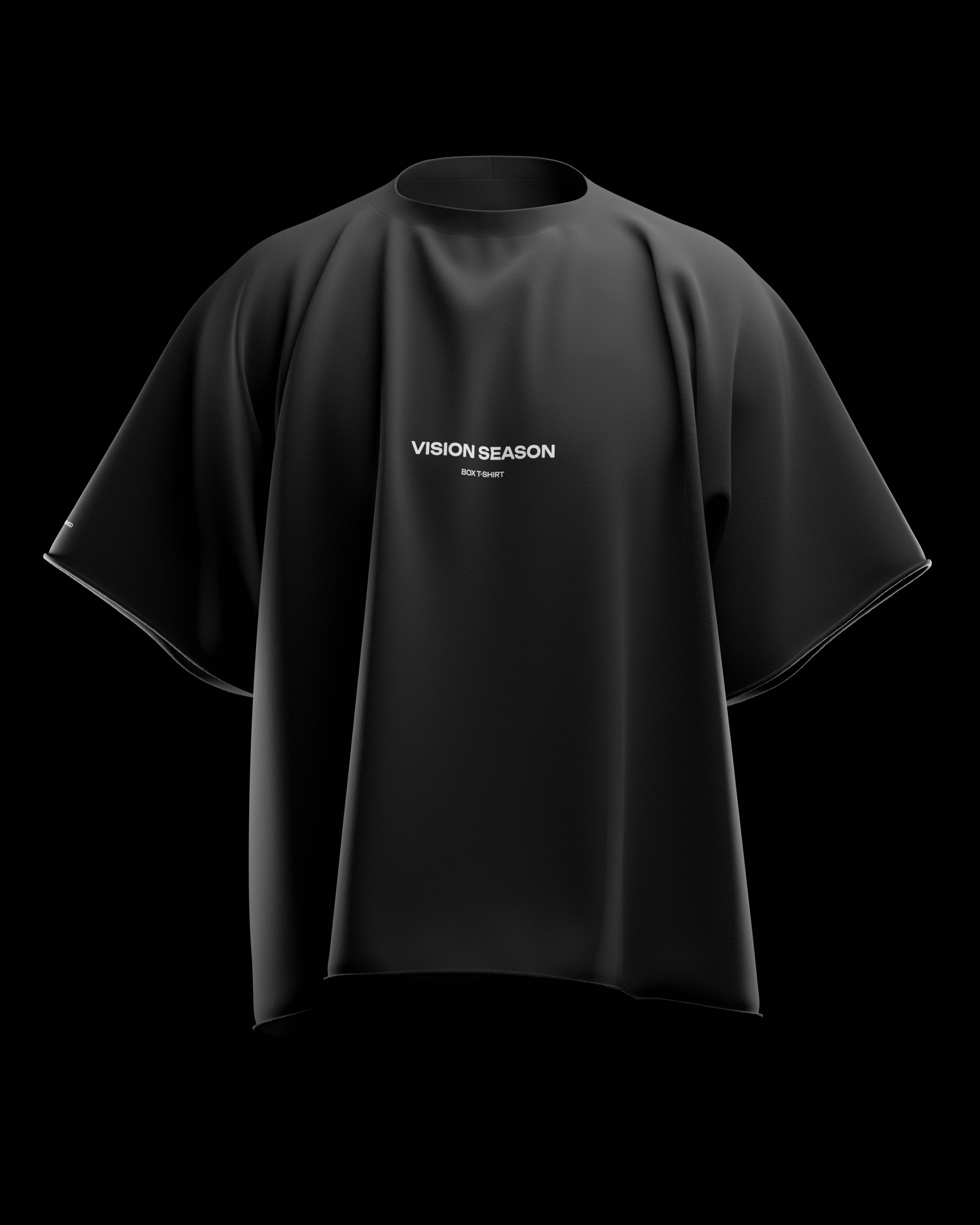 3D Heavy Boxy T-Shirt Mockup